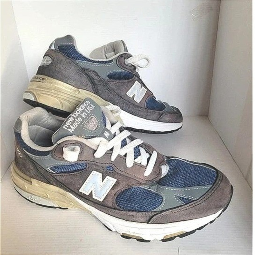 New Balance 993 Heritage Sneaker Grey Blue Made in USA WR993BL Size 9